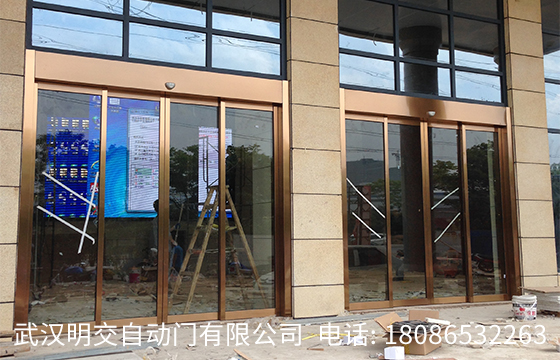武汉自动门客户安装案例:黄石大江研发楼