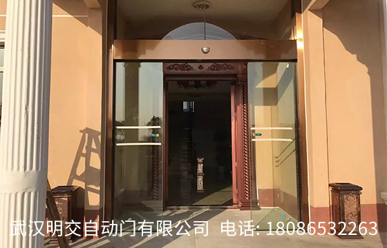 武汉自动门客户安装案例:孝昌县绿林源生态农庄